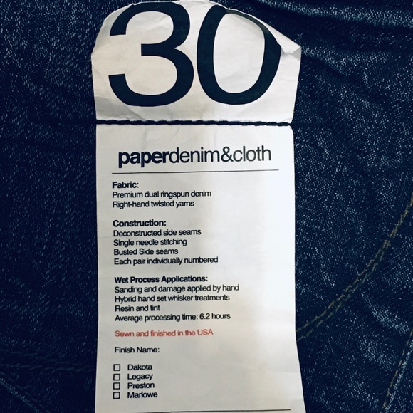 Paper Denim Low Rise Full 5 Boot (30x32) - Picture 7 of 8